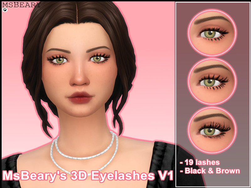 3d Eyelashes V1 by MsBeary – CAS
