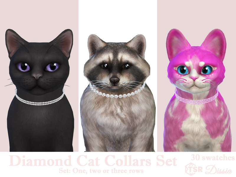 Diamonds Cat Collars Set by Dissia – CAS