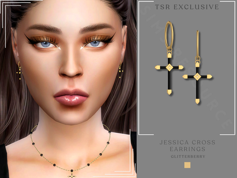 Jessica Cross Earrings by Glitterberryfly – CAS