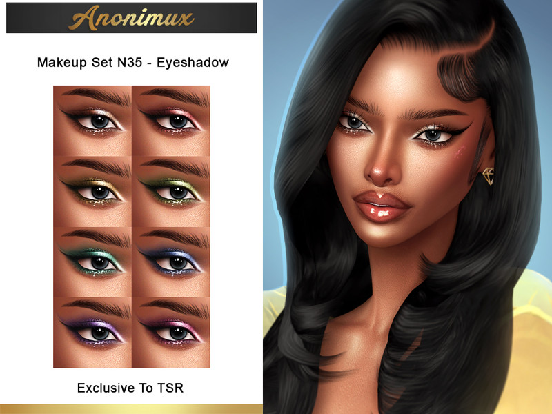 Makeup Set N35 Eyeshadow by Anonimux Simmer – CAS