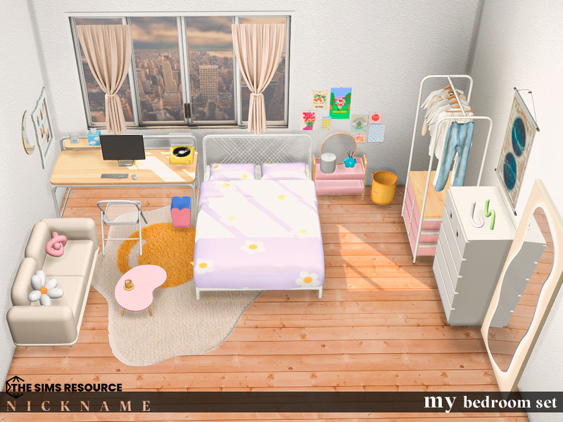 My Bedroom Set by NICKNAME_sims4 – Furniture