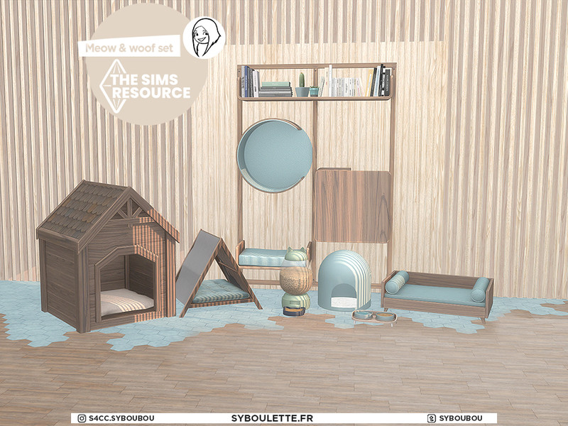 Patreon Early Release Meow and Woof Set by Syboubou – Furniture