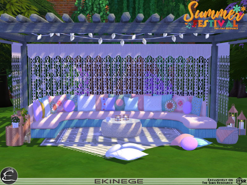 Summer Festival Outdoor Seating Set Part1 by ekinege – Furniture