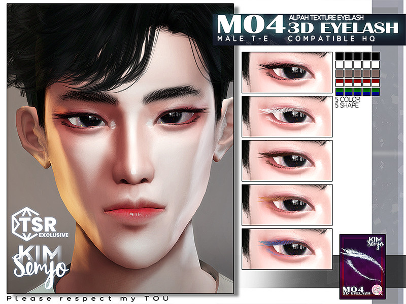 Ts4 Male 3d Eyelashes 04 by KIMSimjo – CAS