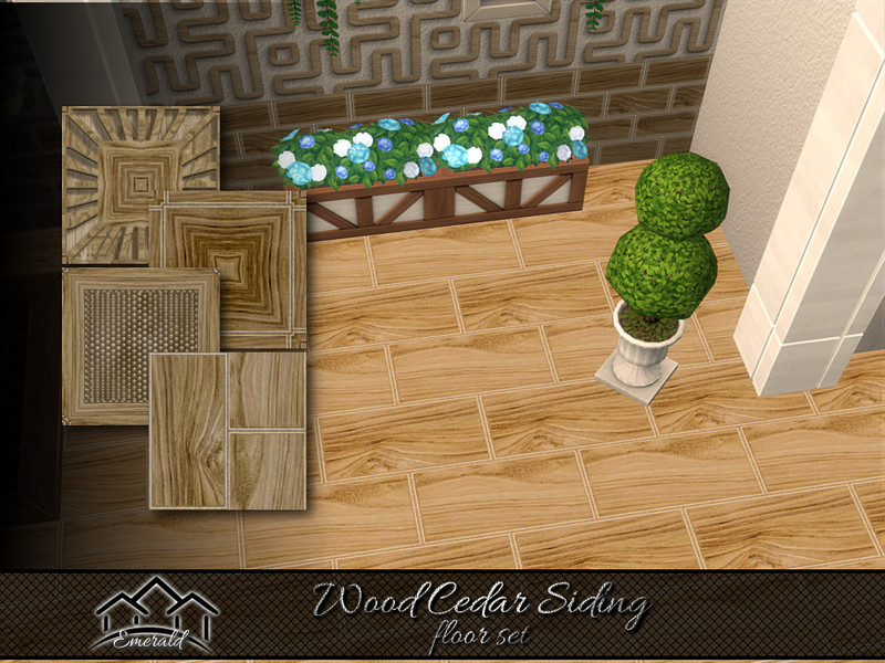 Wood Cedar Siding Floor Set by emerald – Build