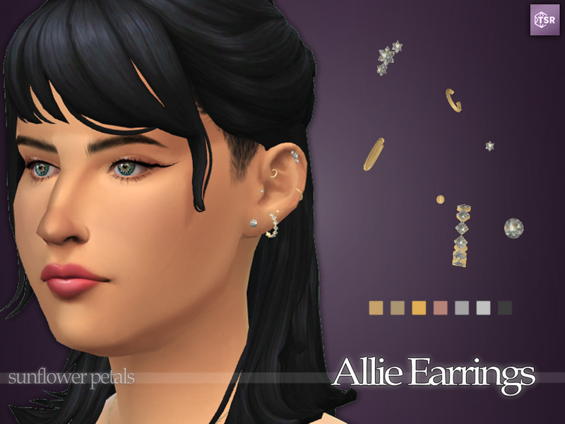 Allie Piercings by SunflowerPetalsCC – CAS