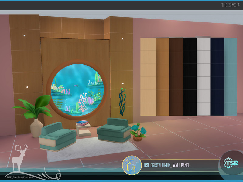 Cristallinum Wall Panel by DanSimsFantasy – Build