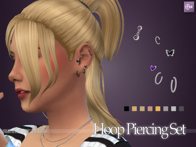 Hoop Piercing Set by SunflowerPetalsCC – CAS