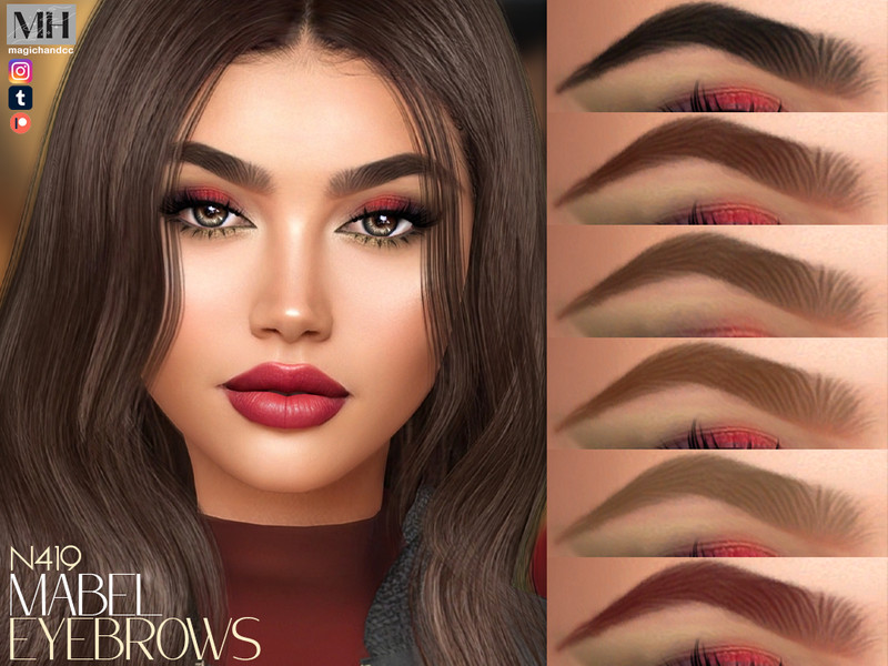 Mabel Eyebrows N419 by MagicHand – CAS