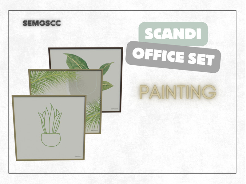 Scc Scandi Planty Painting by semoscc – Decor