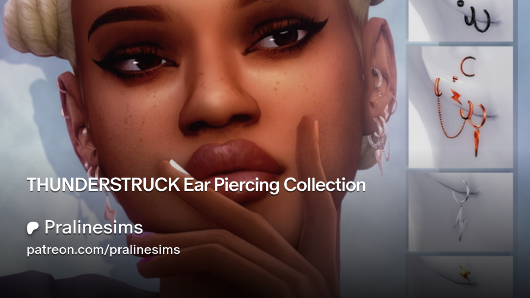 Thunderstruck Ear Piercing Collection Pralinesims by Pralinesims – CAS
