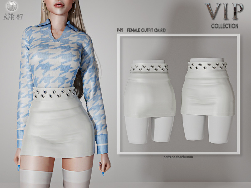 Patreon Early Access Female Outfit Skirt P45 by busra-tr – CAS
