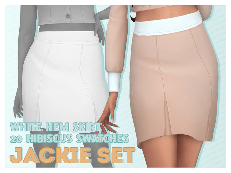 Soli Gp07 Jackie High Skirt Rimmed Hibiscus by Solistair – CAS