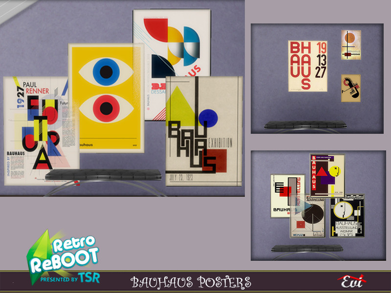 Retro Reboot Bauhaus Posters by evi – Decor