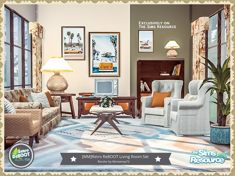 Retro Reboot Living Room Set by Moniamay72 – Furniture