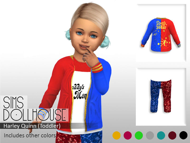 Sims Dollhouse Harley Quinn Toddler by SimsDollhouse – Decor