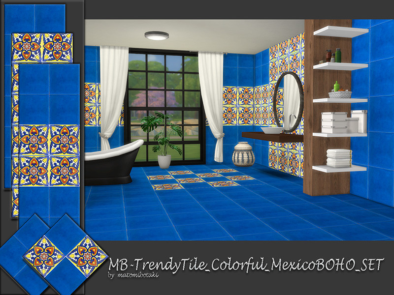Mb Trendytile Colorful Mexicoboho Set by matomibotaki – Decor