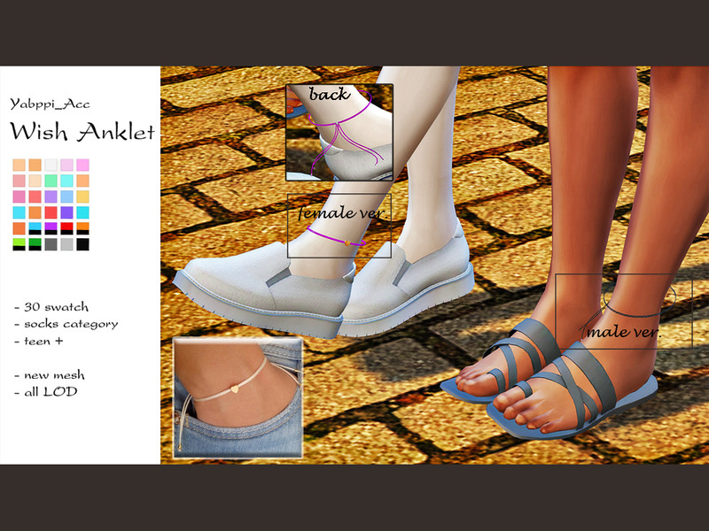 Yabppi Acc Wish Anklet by Yabppi – CAS