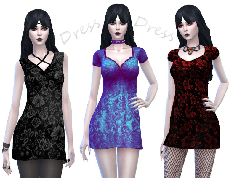 3 Dress Set by minesims93 – CAS