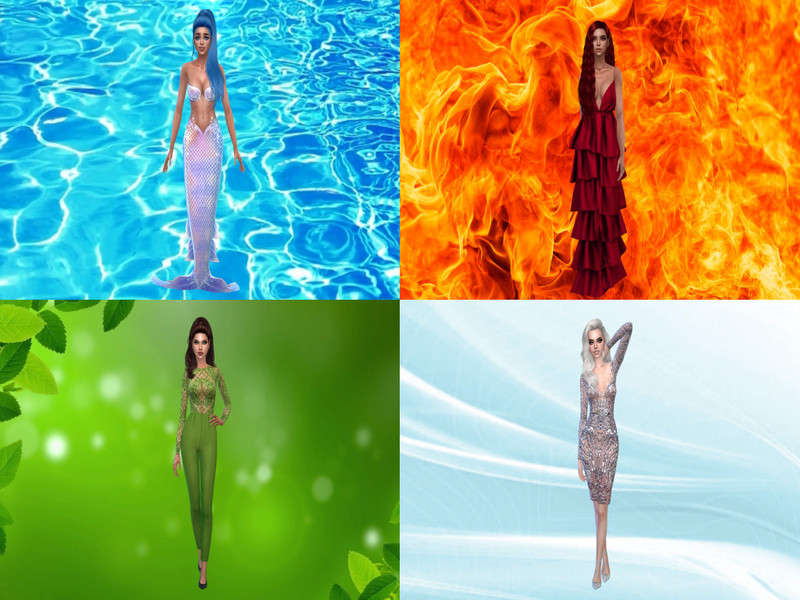 Cas Backgrounds The 4 Elements by Nordica-sims – CAS