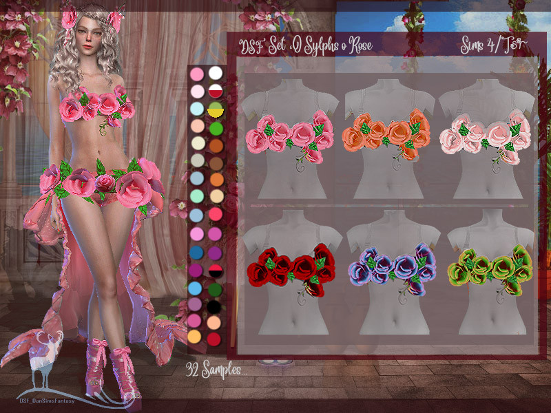 Dsf Set O Sylphs O Rose by DanSimsFantasy – Furniture