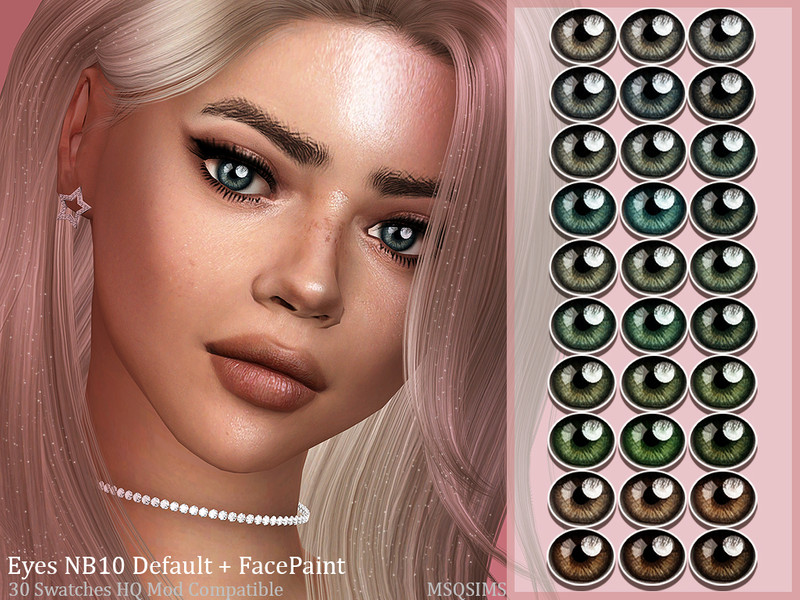 Eyes Nb10 Default Facepaint by MSQSIMS – CAS
