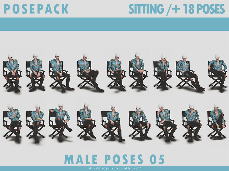 Male Poses 05 Pose Pack And Cas by HelgaTisha – CAS