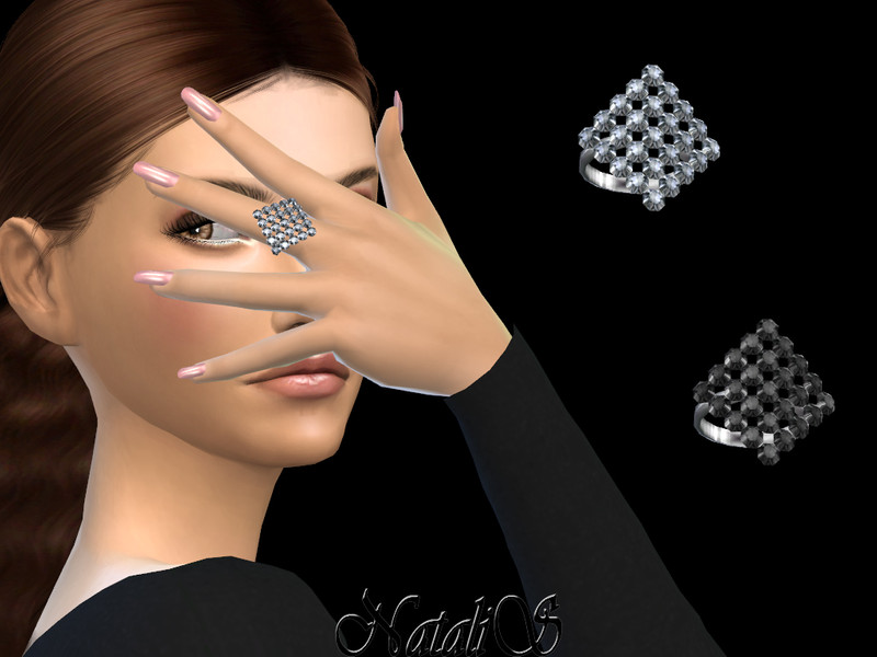Natalis Curved Square Crystal Ring by NataliS – CAS