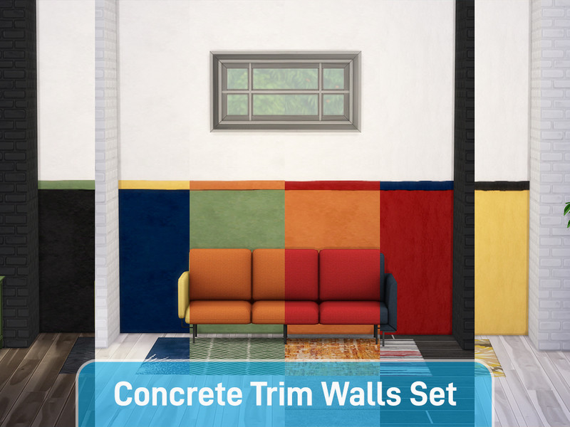 Concrete Double Trim Wall Set Parts 1 6 by f0xx – Build
