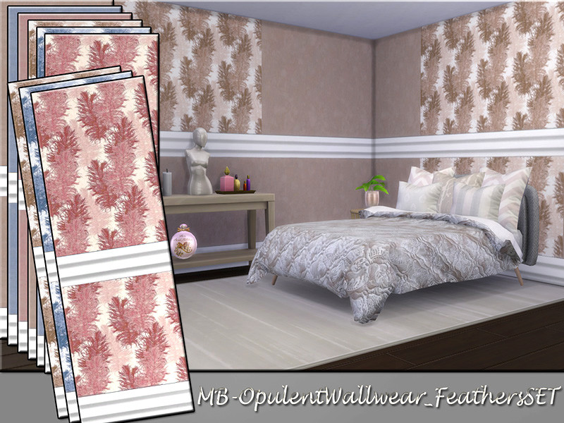 Mb Opulentwallwear Feathersset by matomibotaki – Decor