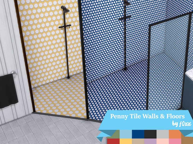 Penny Mosaic Tiled Walls Floors Set By F0xx by f0xx – Build