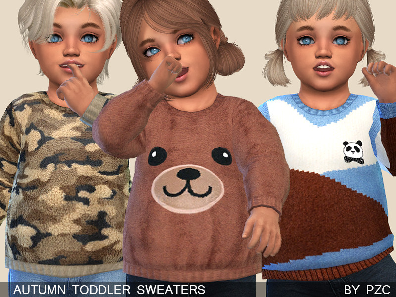 Set Autumn Toddler Sweaters And Nasa Sweatshirt by Pinkzombiecupcakes – CAS