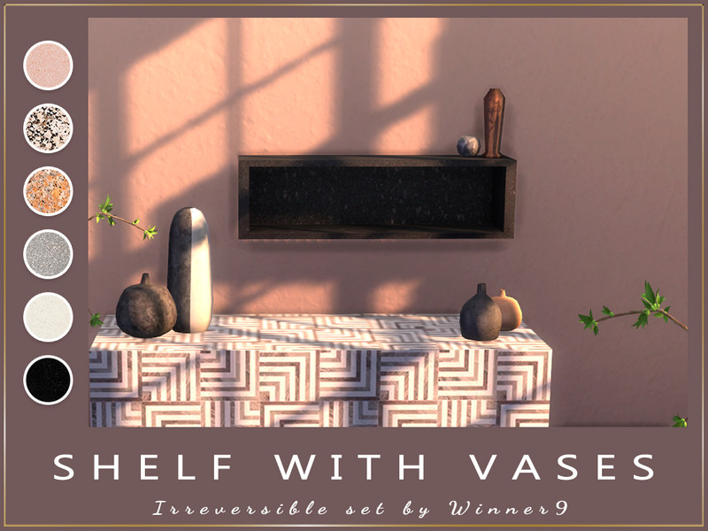 Shelf With Vases by Winner9 – Decor
