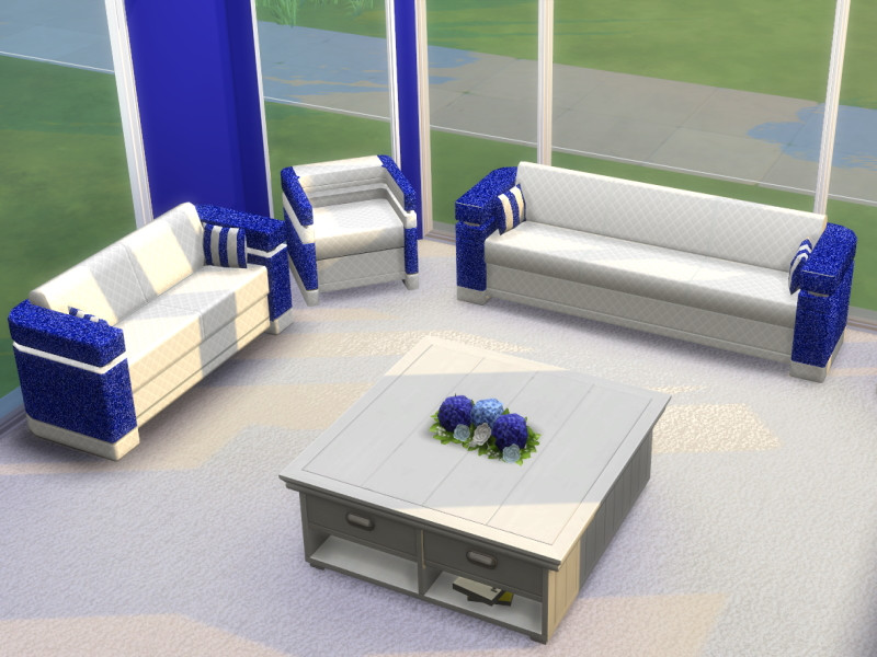 The Glittery Living Room Set by BlackCat27 – Furniture