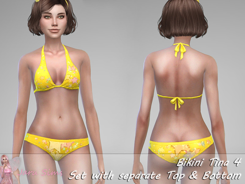 Bikini Tina 4 Set With Separate Top And Bottom by Jaru Sims – CAS