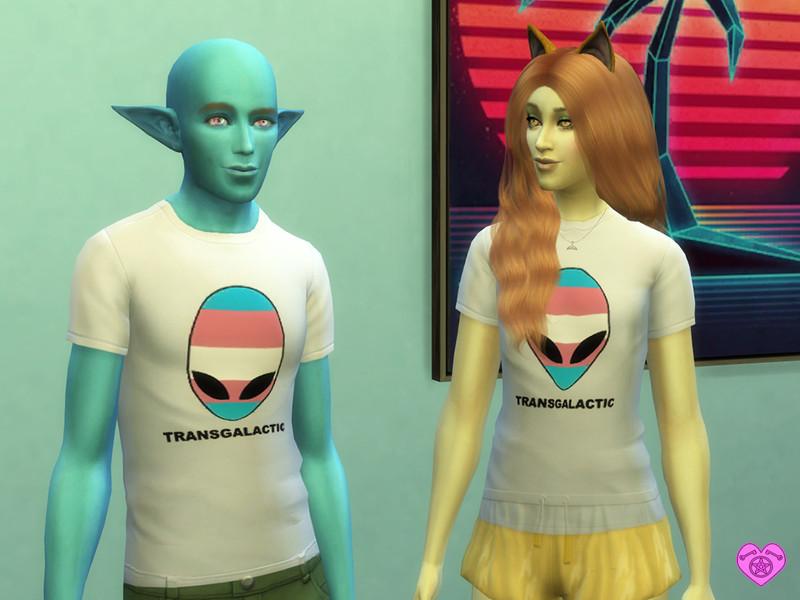 Transgalactic Alien Pride Shirts Set by Simder_Talia – CAS
