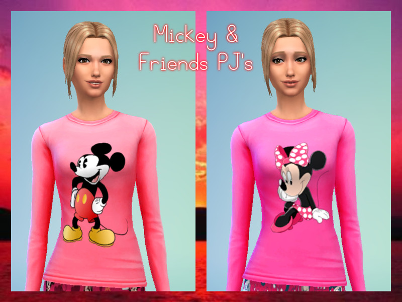 Mickey And Friends Pajama Set Parenthood Needed by AshleyRaines122 – CAS
