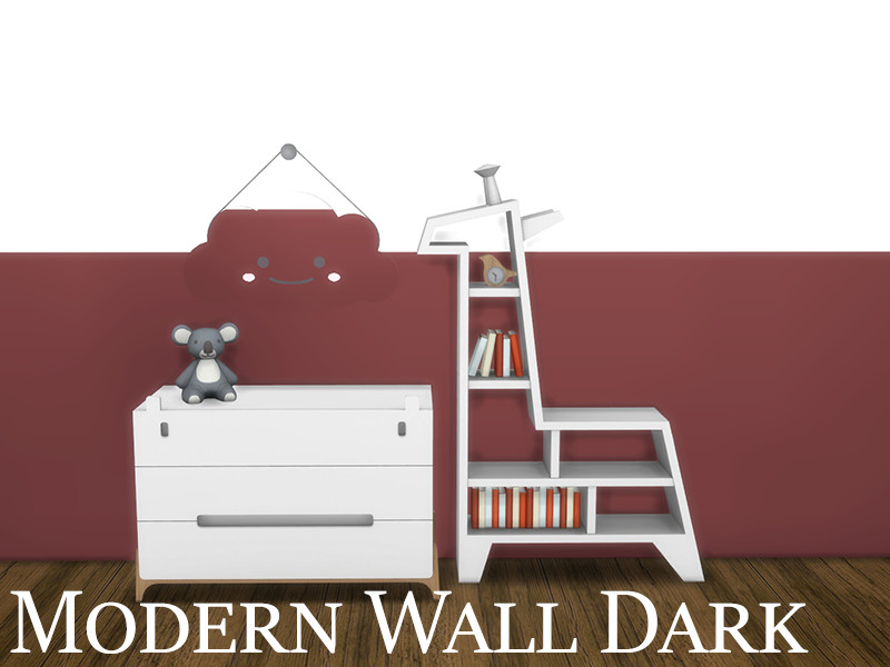 Modern Wall Dark 5 by modelsims4 – Build