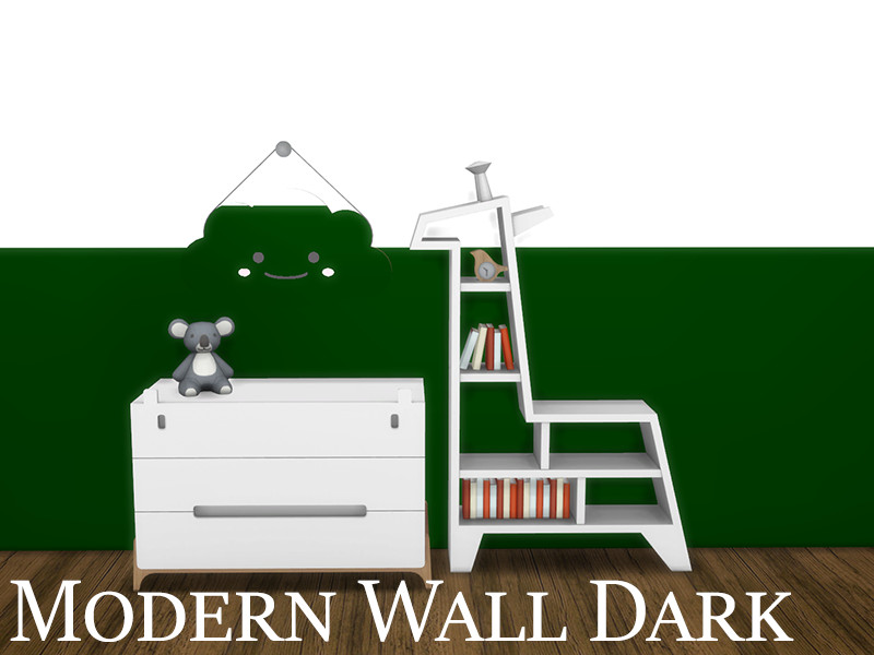Modern Wall Dark 6 by modelsims4 – Build