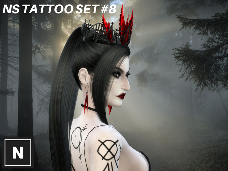 Ns Tattoo Set 8 Sigil by networksims – CAS