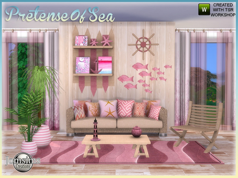 Pretense Of Sea Interior Living Room Garden by jomsims – Furniture