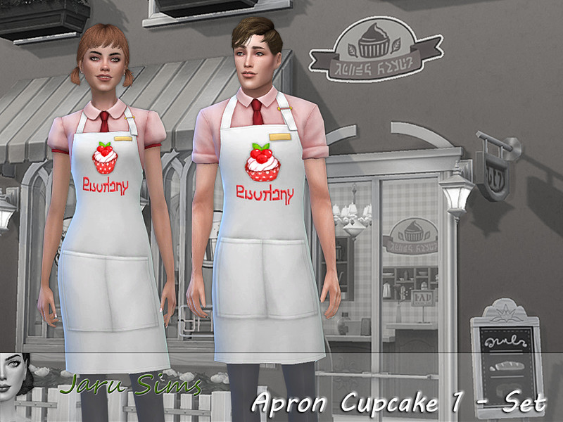 Set Apron Cupcake1 Get To Work Needed by Jaru Sims – CAS