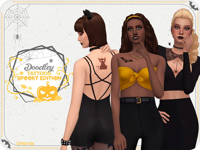 Spooky Doodley Tattoos by Nords – CAS
