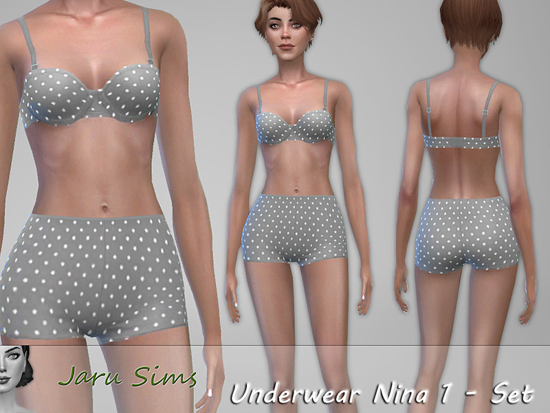 Underwear Nina 1 Set by Jaru Sims – CAS