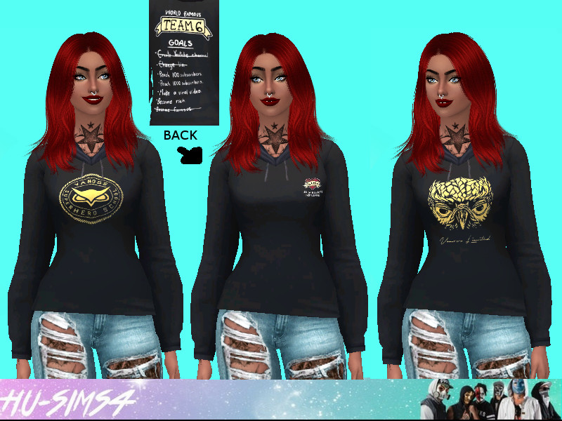 Vanoss Gaming Hoodies by hu-sims4 – CAS