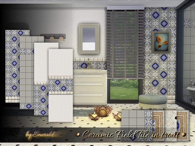 Ceramic Field Tile In Trout by emerald – Build