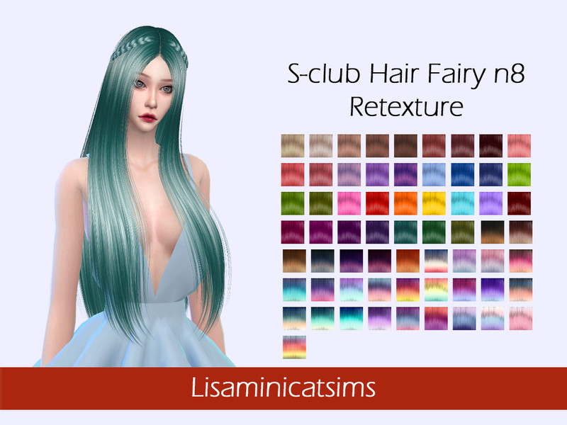 Lmcs S Club Hair Fairy N8 Retexture by Lisaminicatsims – CAS