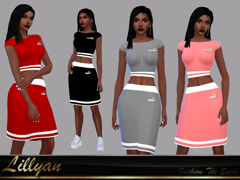 Set Sport Skirt And Top Selma by LYLLYAN – CAS