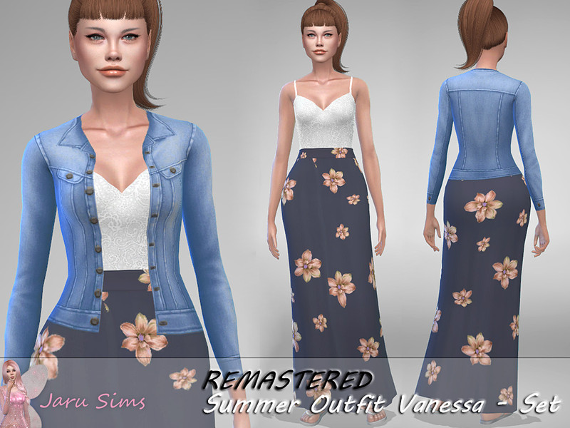 Summer Outfit Vanessa City Living Needed by Jaru Sims – CAS