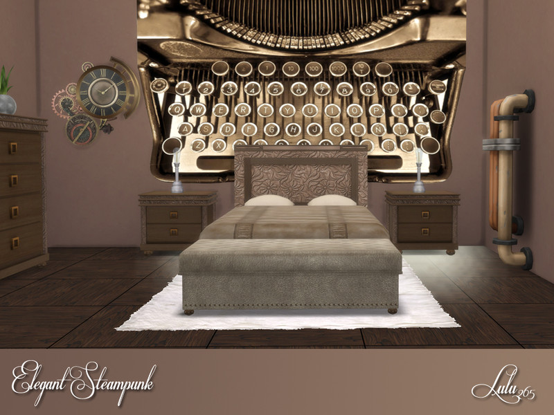 Elegant Steampunk Bedroom by Lulu265 – Furniture